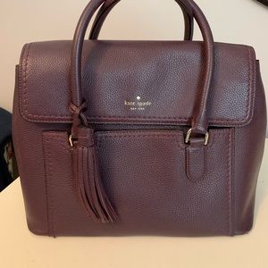 Kate Spade burgundy (red interior) purse